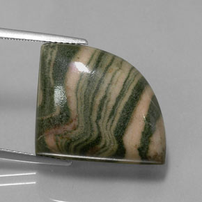 Jaspe multicolorido natural 24,83ct, forma extravagante, opaco