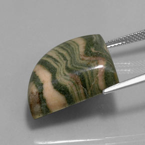 Jaspe multicolorido natural 24,83ct, forma extravagante, opaco