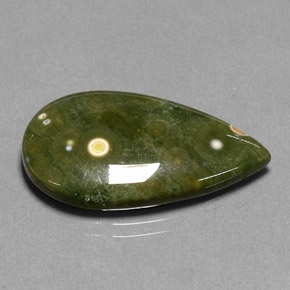 Jaspe multicolorido natural 10,73ct, formato de pêra, opaco