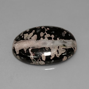 Jaspe multicolorido natural 7,68ct, corte oval, opaco