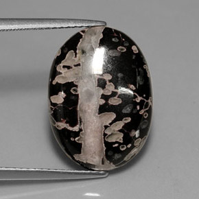 Jaspe multicolorido natural 7,68ct, corte oval, opaco