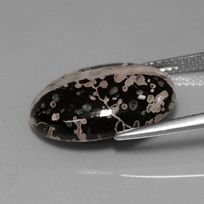Jaspe multicolorido natural 7,68ct, corte oval, opaco