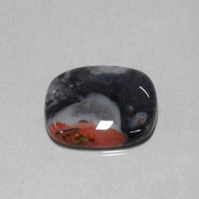Jaspe multicolorido natural 10,78ct, almofada cortada, opaco