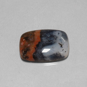 Jaspe multicolorido natural 10,67ct, almofada cortada, opaco