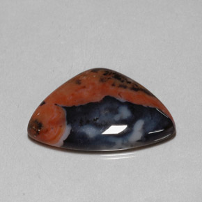 Jaspe multicolorido natural 10,63ct, forma extravagante, opaco