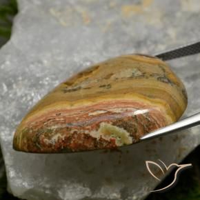 Jaspe Multicolorido Natural 49.55ct, Formato de pêra, Opaco