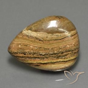 Jaspe Multicolorido Natural 43.05ct, Formato de pêra, Opaco