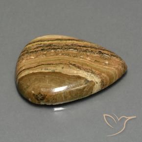 Jaspe Multicolorido Natural 43.05ct, Formato de pêra, Opaco