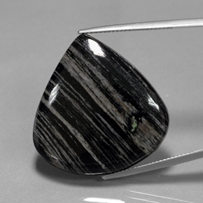 Jaspe multicolorido natural 42,50ct, formato de pêra, opaco