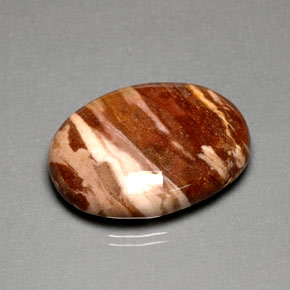 Jaspe multicolorido natural 41,87ct, corte oval, opaco
