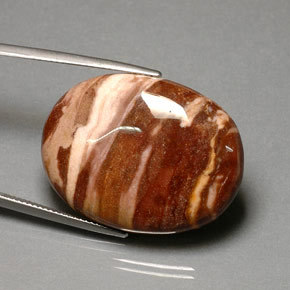 Jaspe multicolorido natural 41,87ct, corte oval, opaco