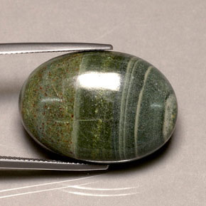 Jaspe multicolorido natural 37,88ct, corte oval, opaco