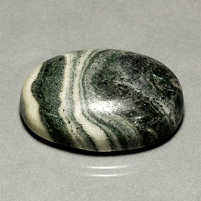 Jaspe multicolorido natural 37,67ct, corte oval, opaco