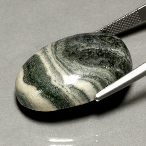 Jaspe multicolorido natural 37,67ct, corte oval, opaco