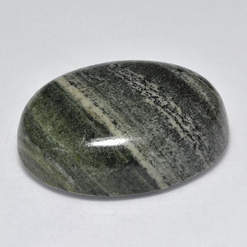 Jaspe multicolorido natural 41,73ct, corte oval, opaco
