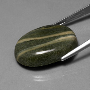 Jaspe multicolorido natural 37,53ct, corte oval, opaco