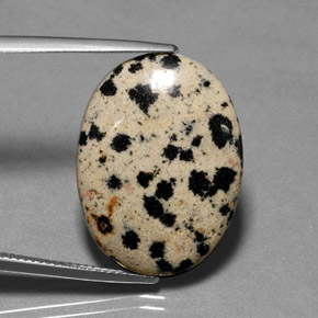Jaspe multicolorido natural 14,89ct, corte oval, opaco