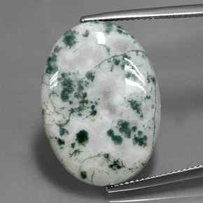 Jaspe multicolorido natural 17,60ct, corte oval, opaco