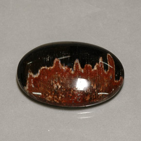 Jaspe multicolorido natural 27,38ct, corte oval, opaco