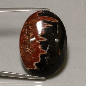 Jaspe multicolorido natural 27,38ct, corte oval, opaco