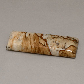 Jaspe multicolorido natural 16,90ct, baguete, opaco