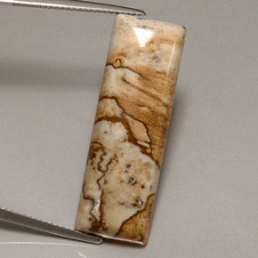 Jaspe multicolorido natural 16,90ct, baguete, opaco