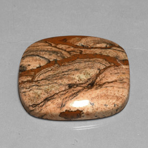 Jaspe multicolorido natural 38,85ct, almofada cortada, opaco