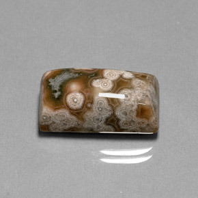 Jaspe multicolorido natural 15,49ct, baguete, opaco