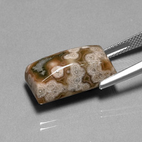 Jaspe multicolorido natural 15,49ct, baguete, opaco