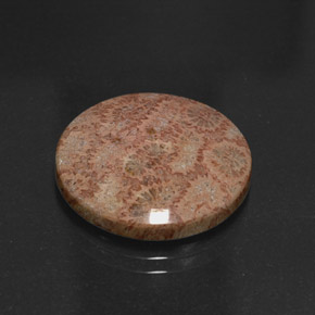 Jaspe multicolorido natural 13,65ct, corte redondo, opaco