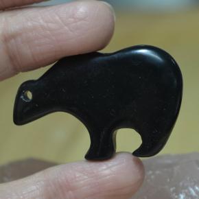 Jaspe preto natural 42,52ct, forma extravagante, opaco