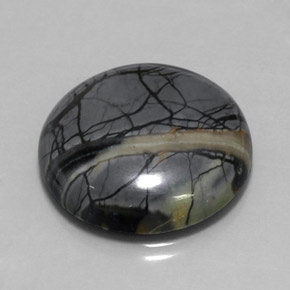 Jaspe Multicolorido Natural 30.49ct, Corte Redondo, Opaco