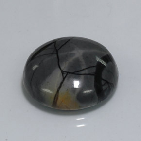 Jaspe multicolorido natural 18,77ct, corte redondo, opaco