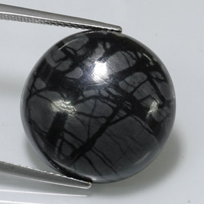 Jaspe multicolorido natural 19,08ct, corte redondo, opaco