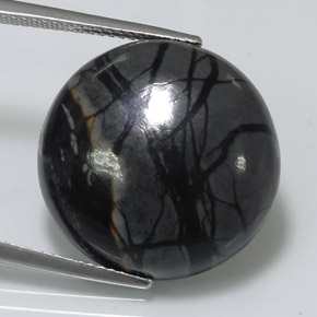 Jaspe multicolorido natural 20,85ct, corte redondo, opaco