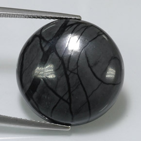 Jaspe multicolorido natural 19,71ct, corte redondo, opaco