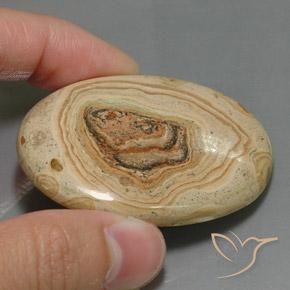 Jaspe Multicolorido Natural 102.80ct, oval, Opaco