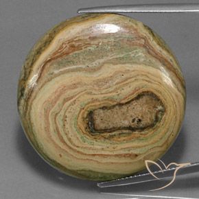 48.59ct Natural Multicolorido Jaspe, Redondo, Opaco