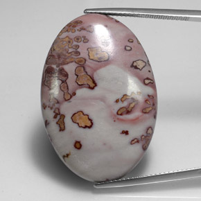 Jaspe multicolorido natural 32,70ct, corte oval, opaco