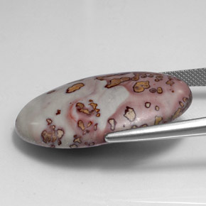 Jaspe multicolorido natural 32,70ct, corte oval, opaco