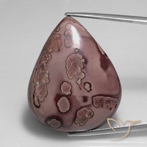 45.79ct Natural Multicolorido Jaspe, Formato de pêra, Opaco