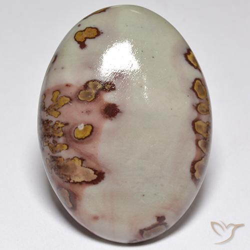 37.10ct Natural Multicolorido Jaspe, oval, Opaco