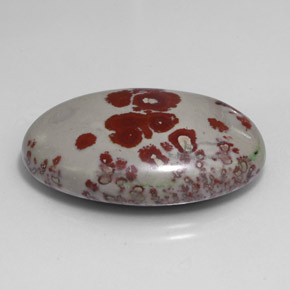 Jaspe multicolorido natural 37,87ct, corte oval, opaco