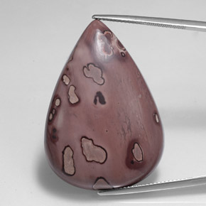 Jaspe multicolorido natural 41,12ct, formato de pêra, opaco