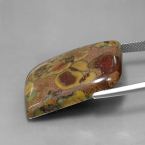 Jaspe Multicolorido Natural 34.76ct, Forma extravagante, Opaco