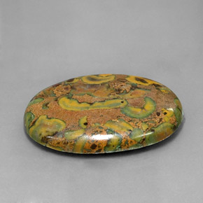 Jaspe multicolorido natural 25,79ct, corte oval, opaco