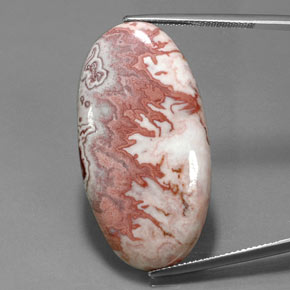 Jaspe multicolorido natural 34,11ct, corte oval, opaco