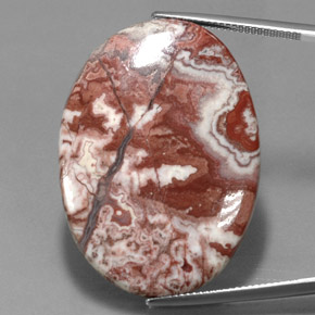 Jaspe multicolorido natural 43,95ct, corte oval, opaco