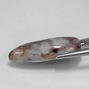 Jaspe multicolorido natural 11,23ct, formato de pêra, opaco