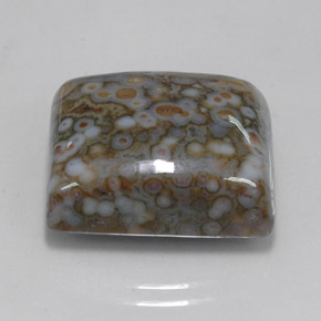 Jaspe multicolorido natural 23,65ct, quadrado, opaco